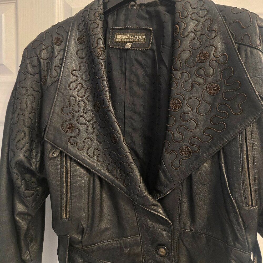 Vintage leather jacket - Picture 2 of 7